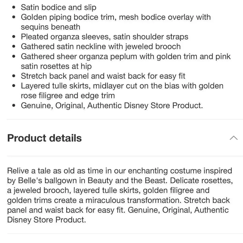 last Deal 🎉Disney princess bell dress